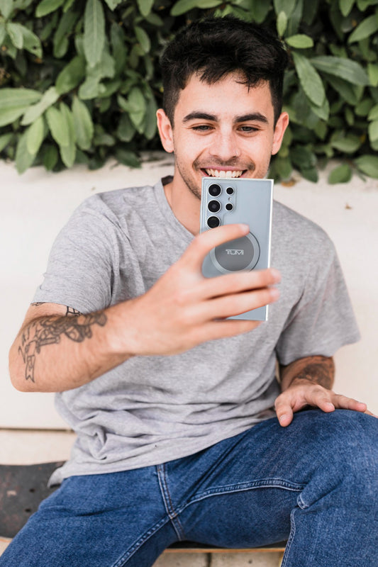 Case Tumi Diseño Transparente S24 Ultra