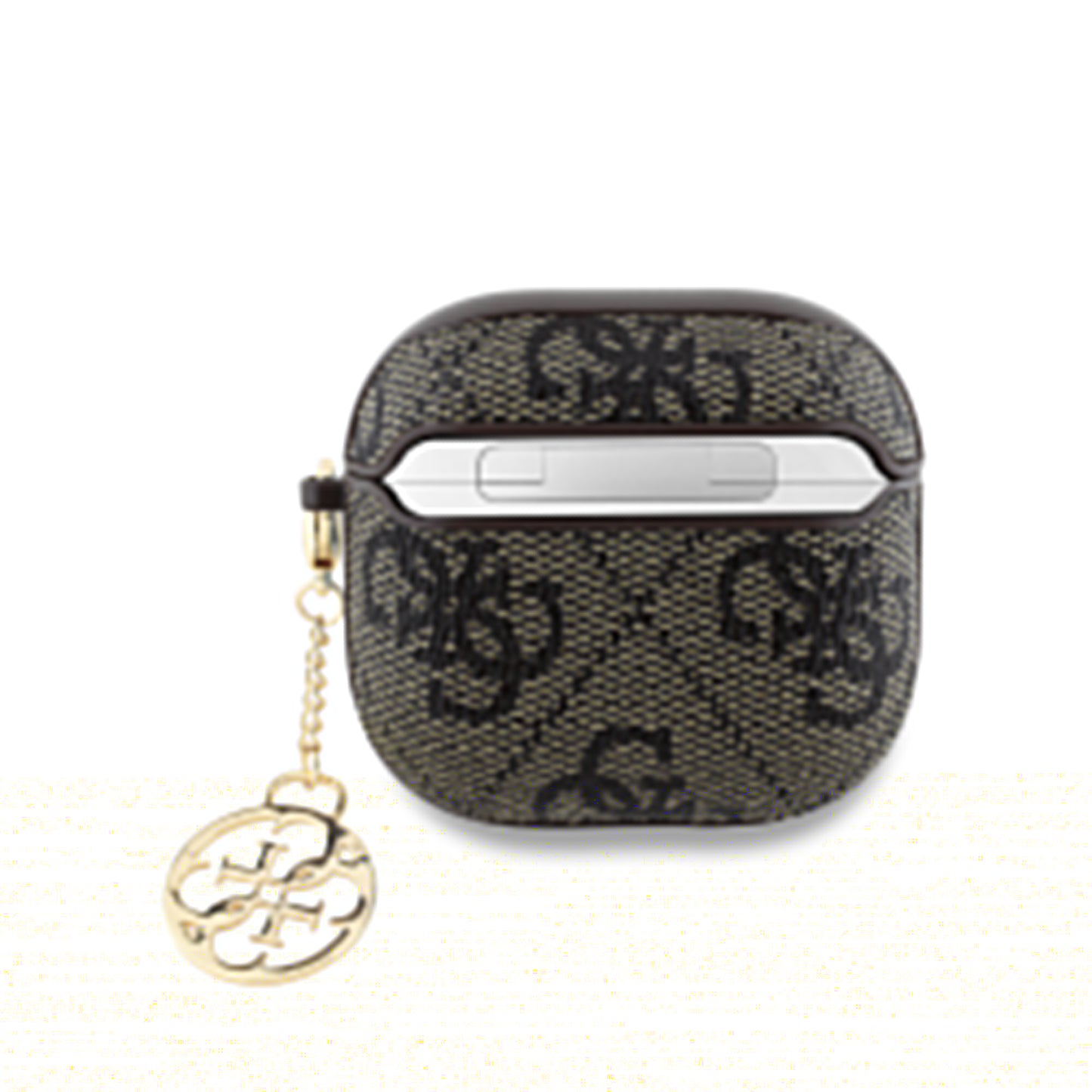 Case Guess 4G con Dije para AirPods 4 – Café Elegante