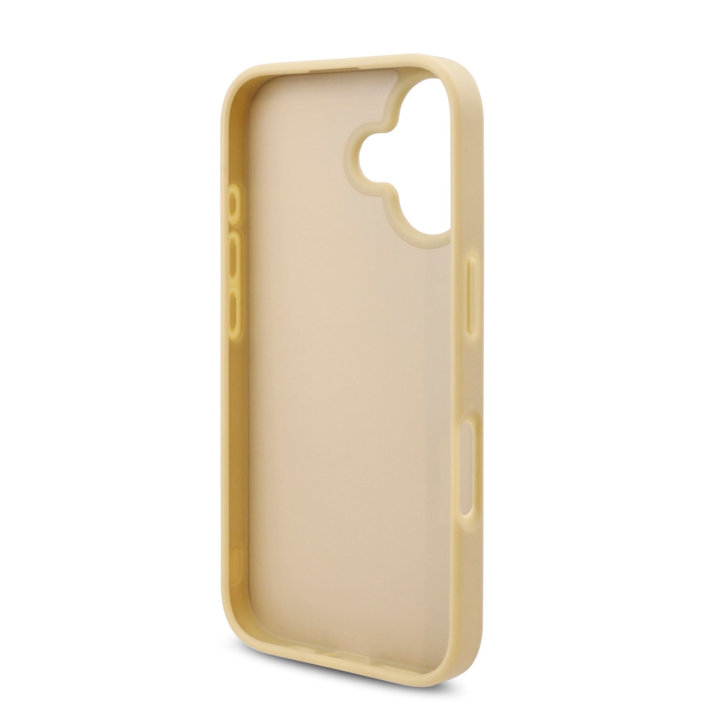 Case Guess Pedrería Logo Triángulo para iPhone 16 - Dorado Elegante