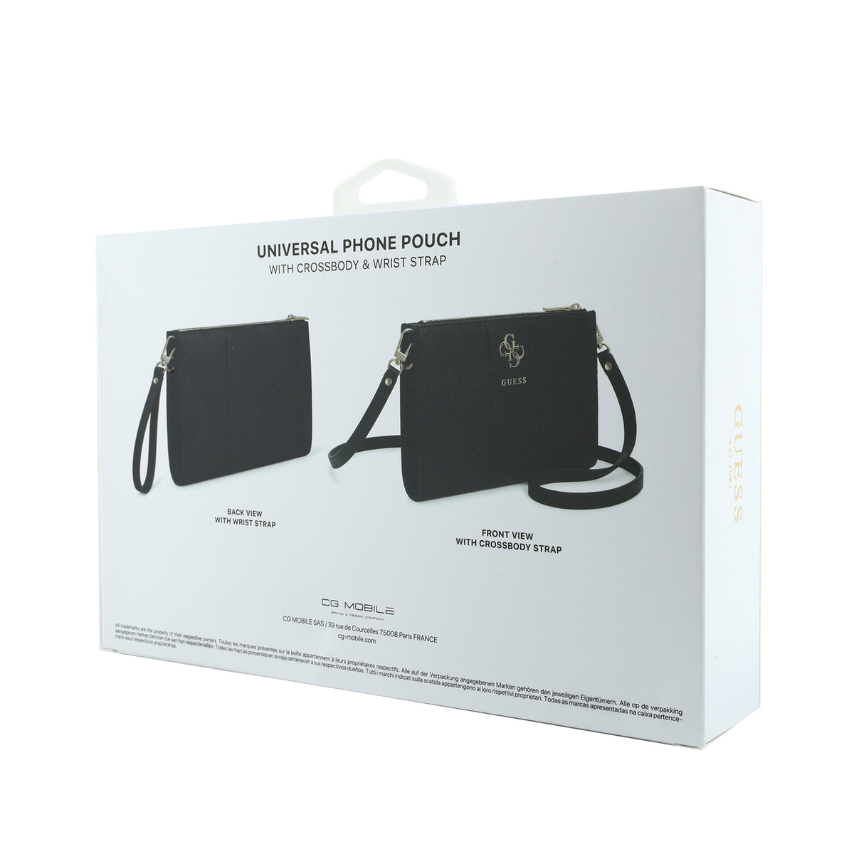 Cartera Guess Original Universal Peony 4G Negra