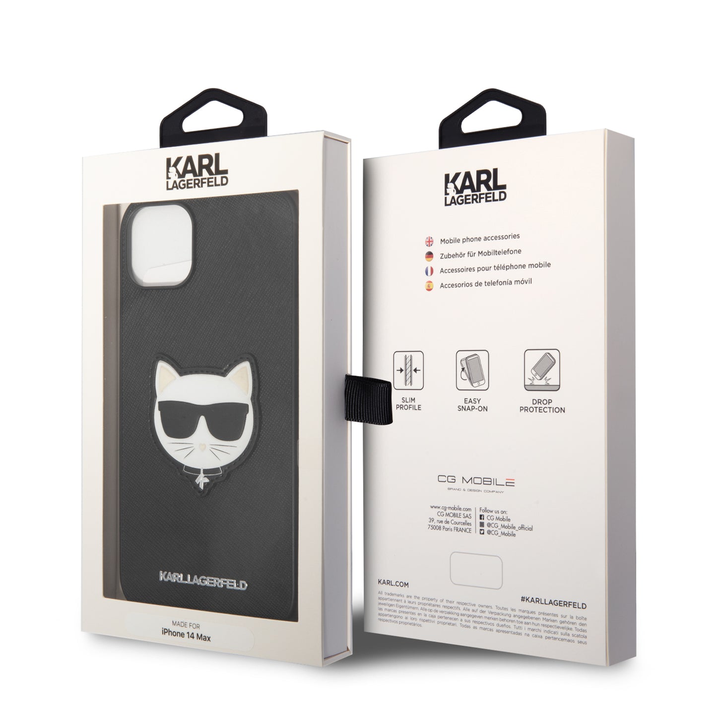 Funda Karl Lagerfeld Safiano Choupette para iPhone 14 Plus