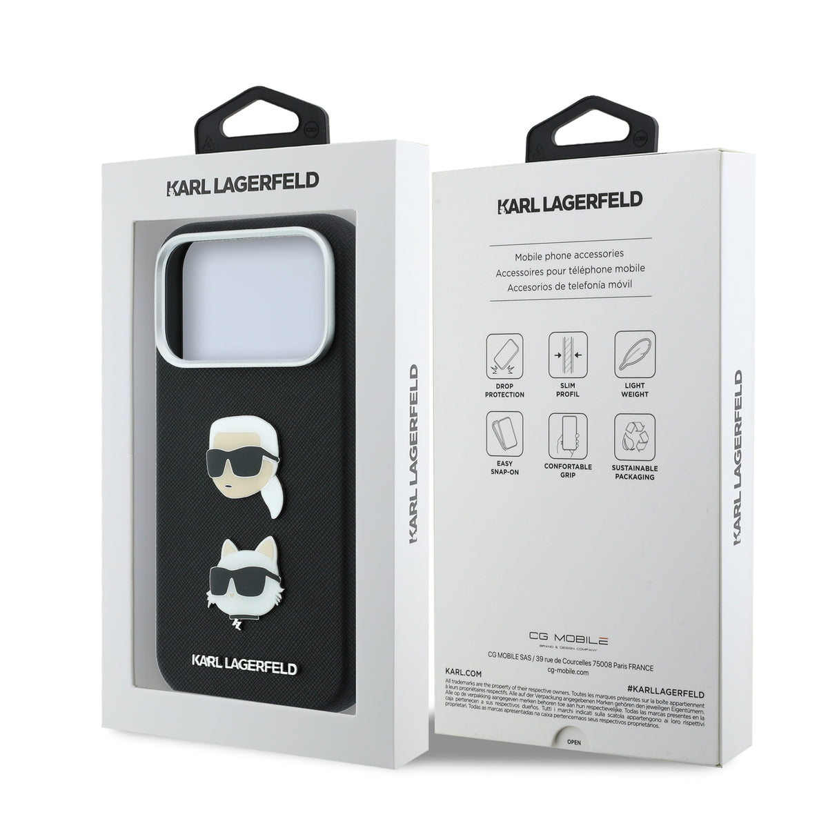 Funda Karl Lagerfeld Original iPhone 18 Pro Pins