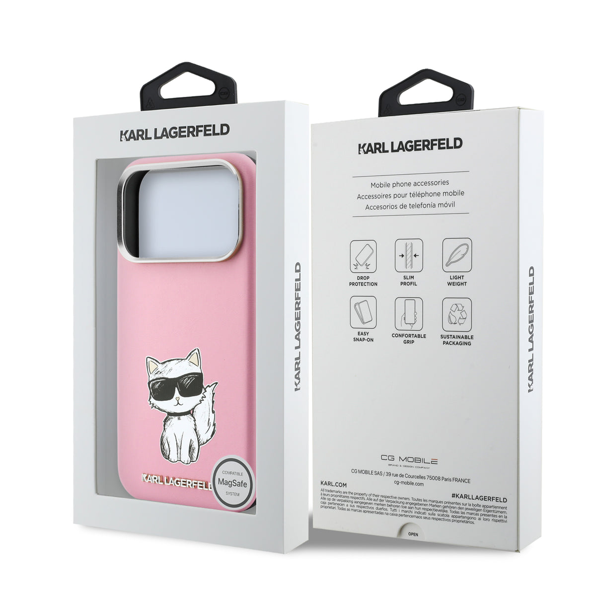 Funda Karl Lagerfeld Original iPhone 18 Pro Max Rosa