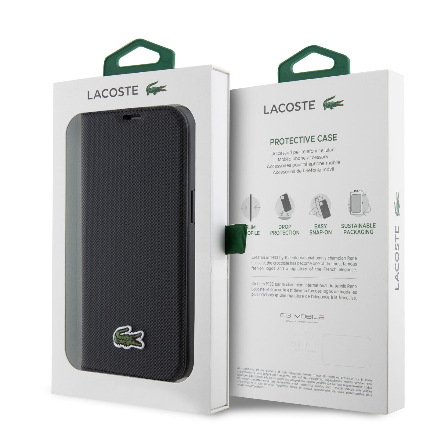 Case Lacoste Cartera con Logo Bordado iPhone 14