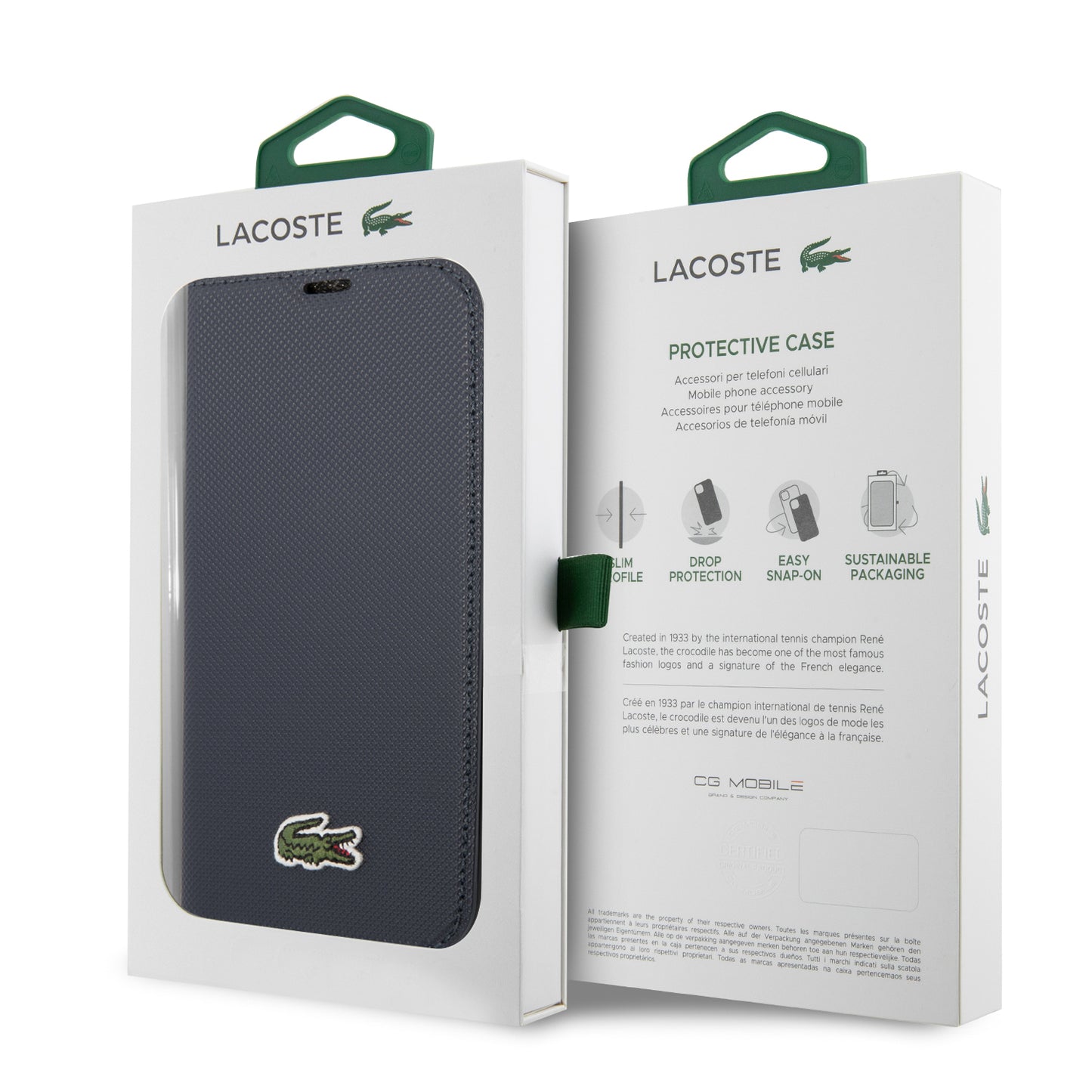 Case Lacoste Cartera con Logo Bordado iPhone 14