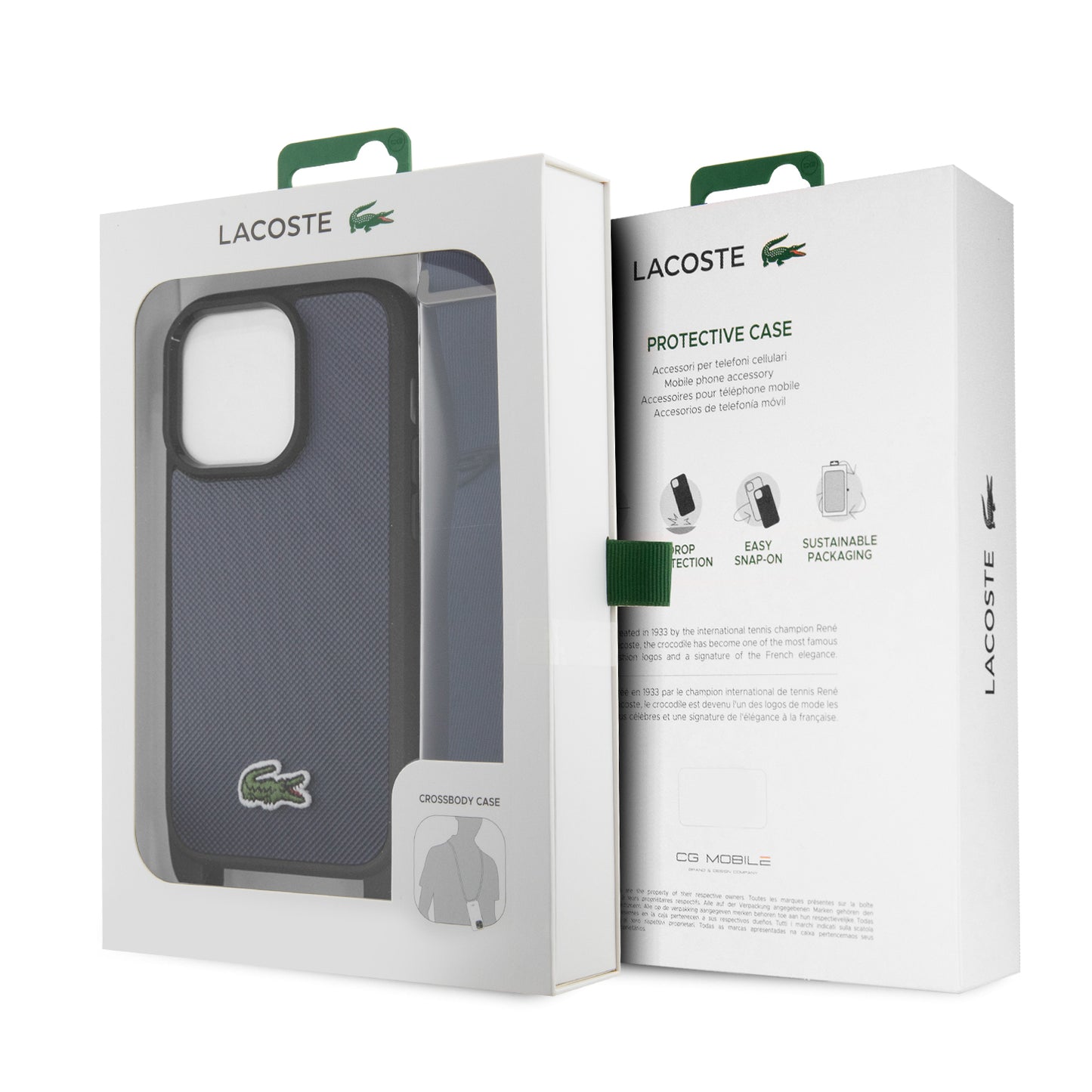 Case Lacoste Logo Bordado con Correa iPhone 15 Pro