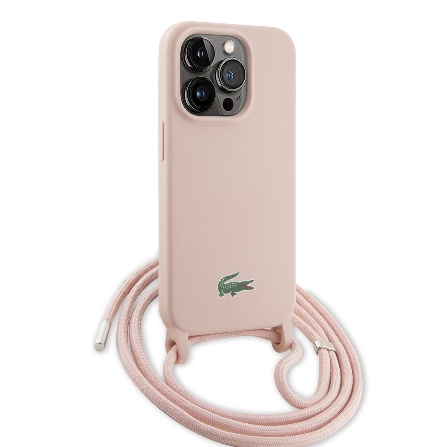 Case Lacoste Logo Impreso con Correa iPhone 15 Pro Max
