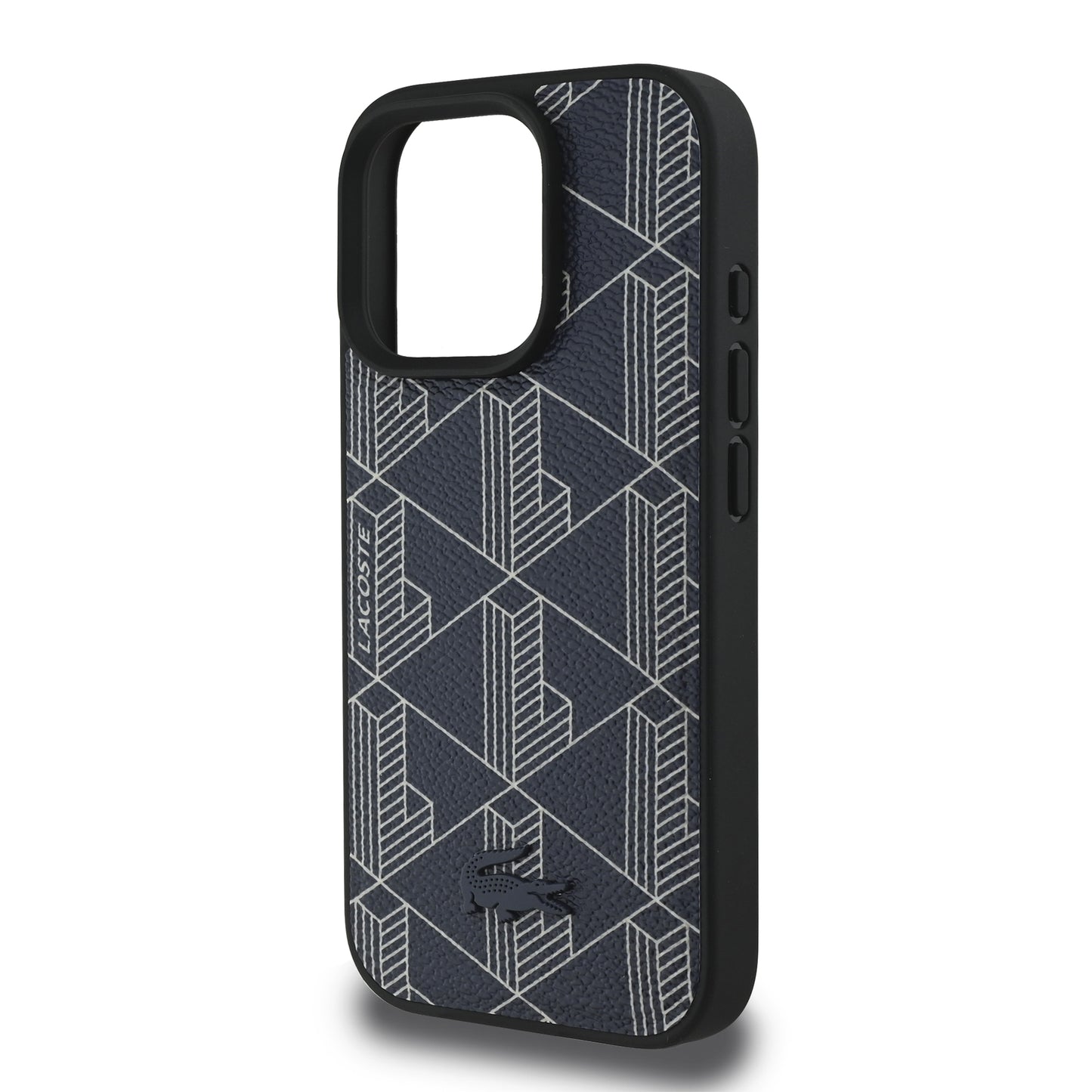 Case Lacoste Monograma iPhone 16 Pro Max Azul | Estilo y Protección Premium