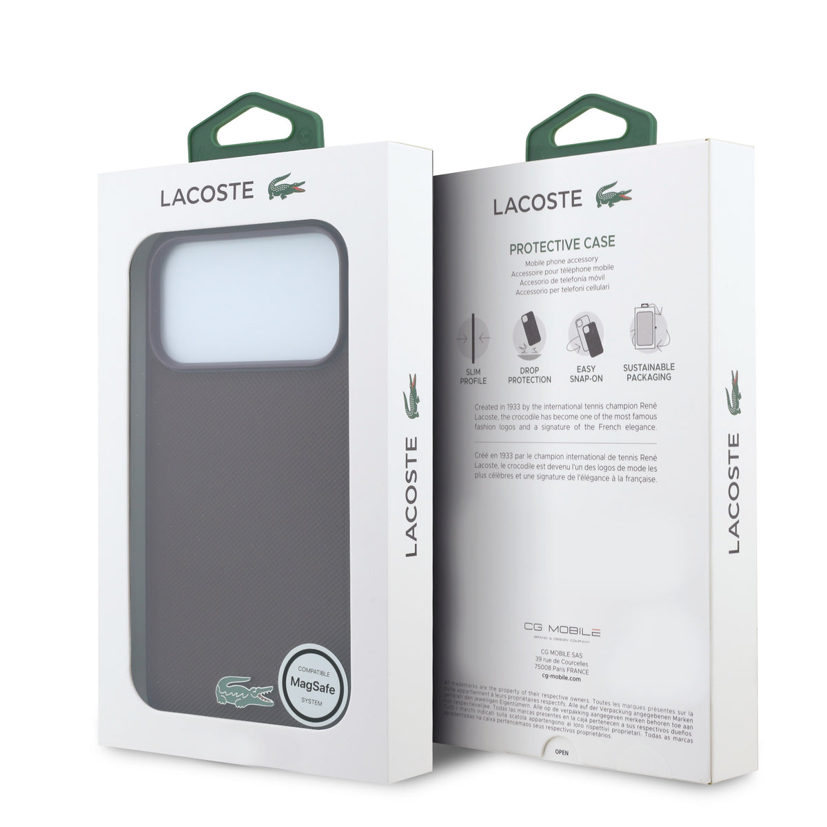 Funda Lacoste Original iPhone 18 Pro Max MagSafe Vino