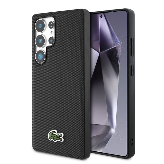 Case Lacoste Logo Bordado Samsung Galaxy S25 Ultra – Color Negro
