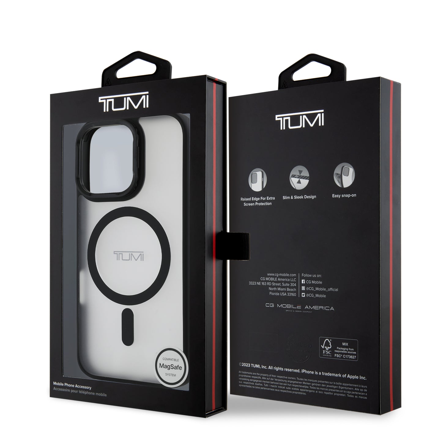 Funda TUMI Transparente con MagSafe y Soporte para iPhone 16 Pro – Protección Premium