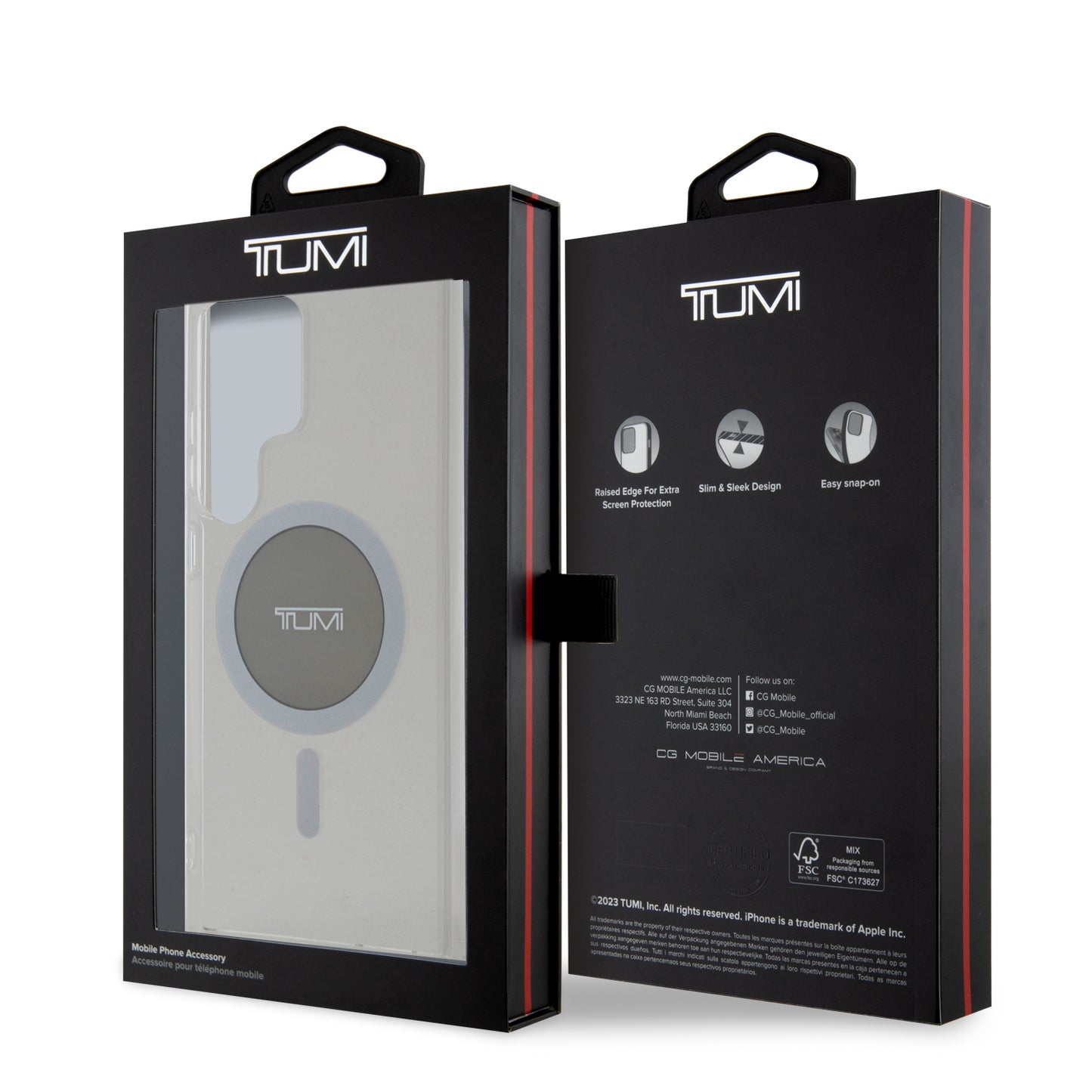 Case Tumi Diseño Transparente S24 Ultra