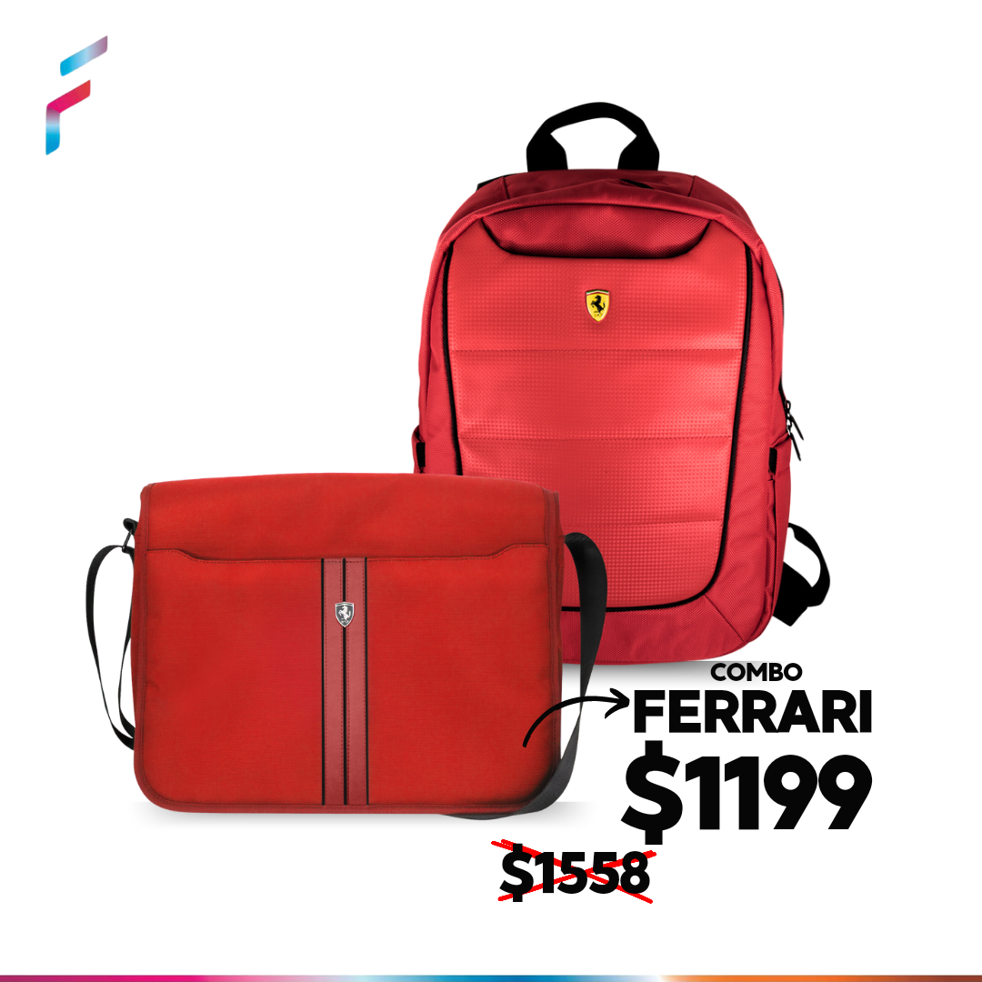 Combo Ferrari Mochila Portafolio ForwardContigo
