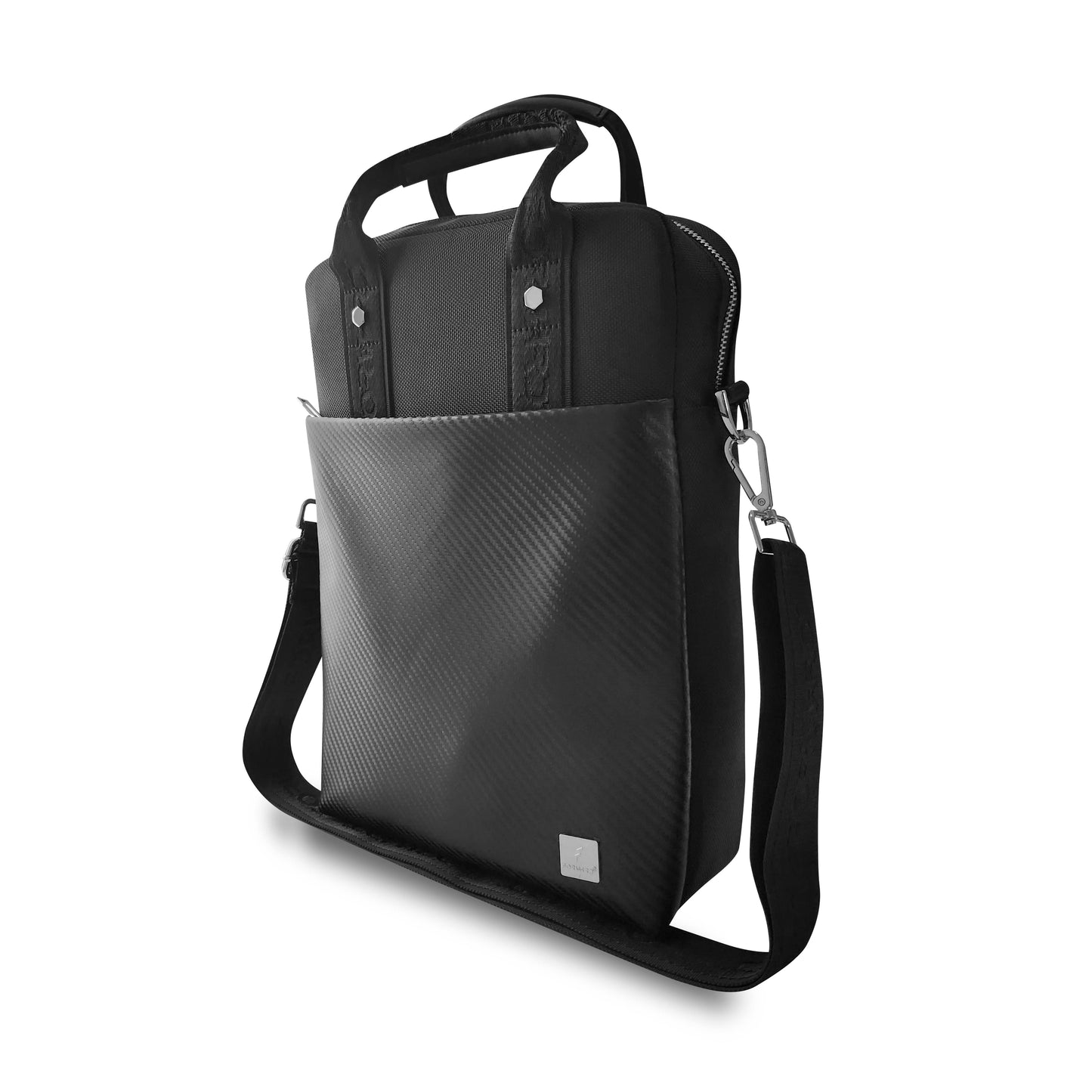 Portafolio Vertical Forward Fibra de Carbono 14” Negro – Ejecutivo y Moderno