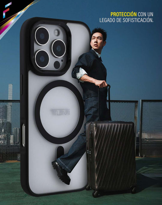 Case TUMI Transparente con MagSafe y Soporte iPhone 16 Pro Max – Protección con Estilo