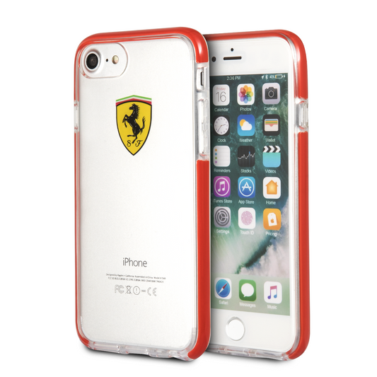 Funda Case Cristal Rojo Ferrari Original iPhone 6, 7, 8 y SE - ForwardContigo