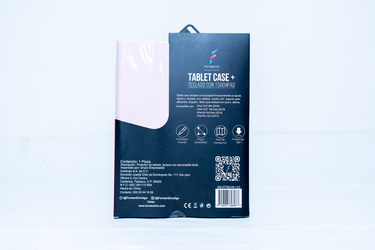 Case/Funda Forward con Teclado para iPad 10.2/10.5 Color Rosa