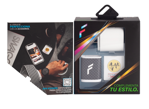 Cargador Forward 20W con Cable Tipo C Diseño de Stickers para Caballero