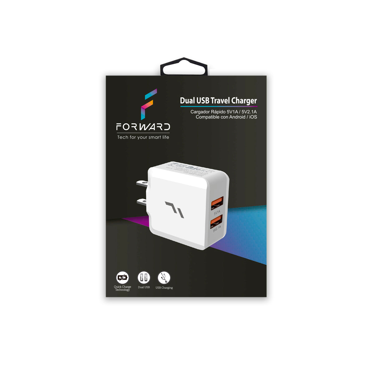 Cargador DUAL de pared Forward