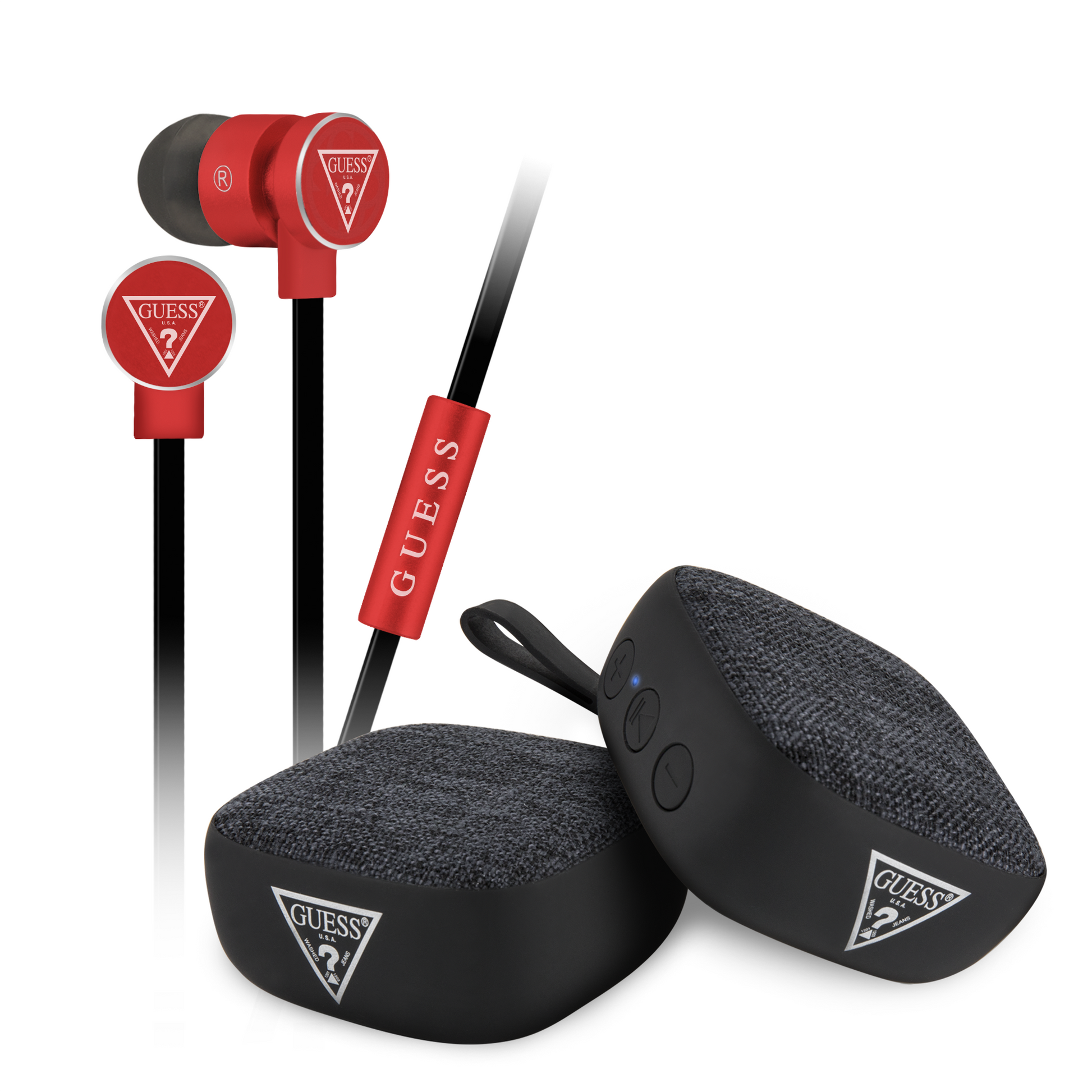 Kit Audífonos y Bocina Bluetooth  Guess - ForwardContigo