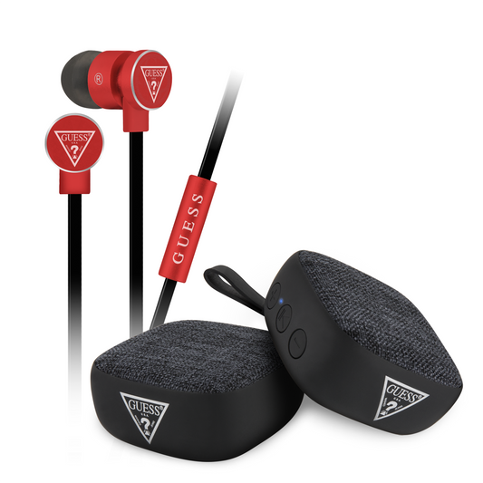 Kit Audífonos y Bocina Bluetooth  Guess - ForwardContigo