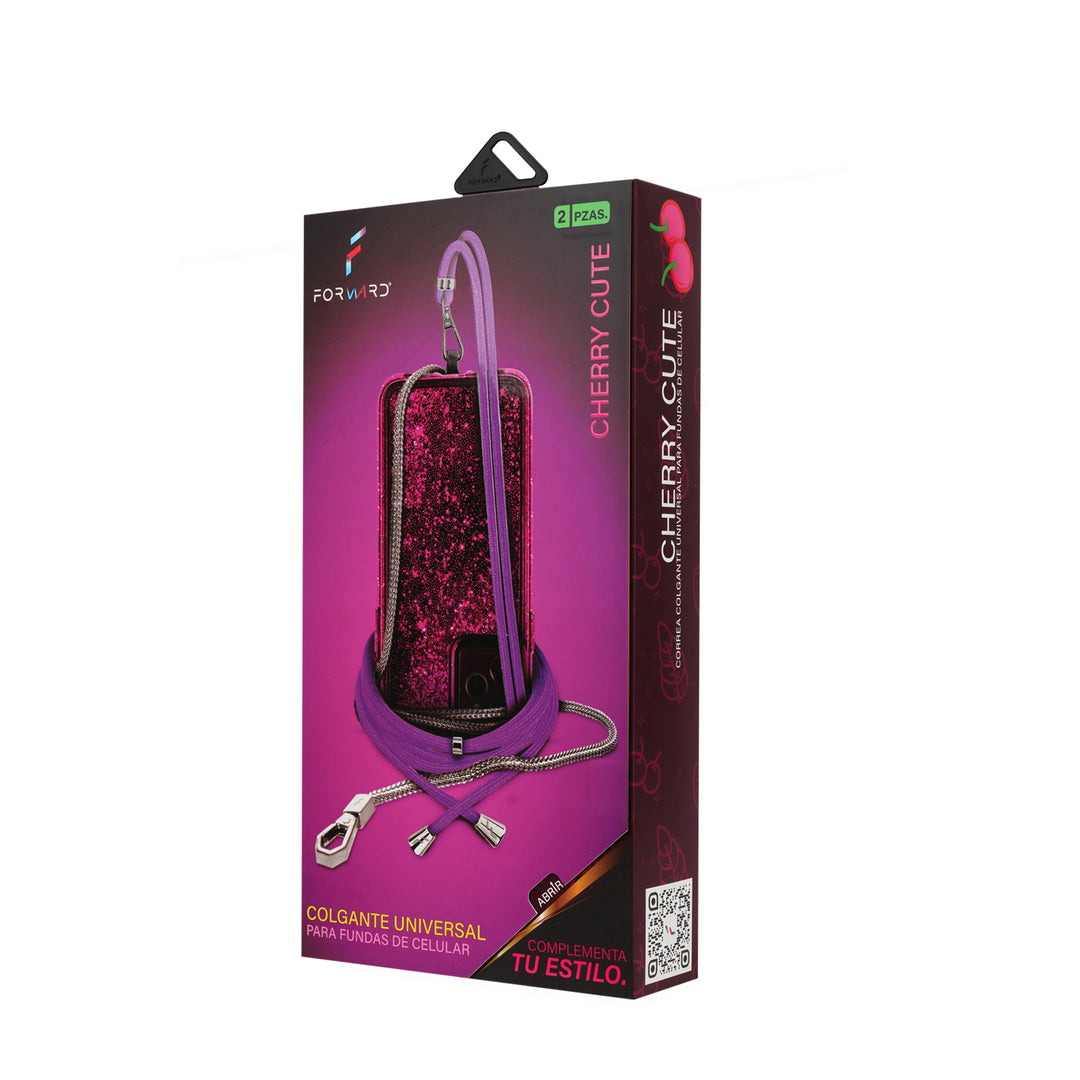 Colgante Forward para Celular Morado para Mujer - Elegancia y Estilo en tus Manos