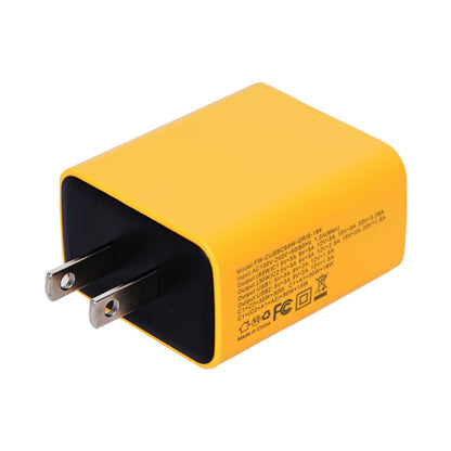 Cargador Forward USB y Tipo C 65W Amarillo | Carga Rápida y Potencia