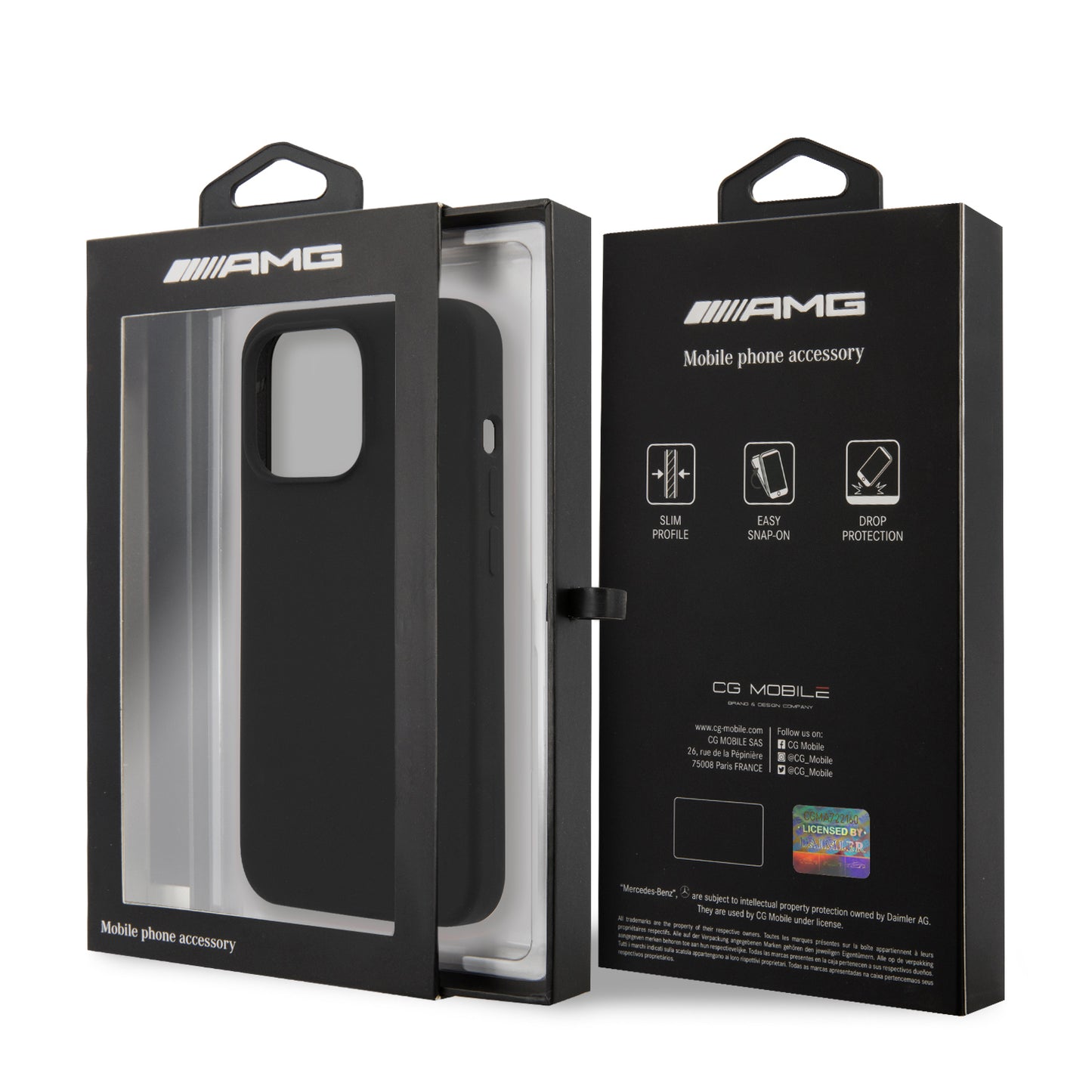 Funda AMG de Silicón con Logo Impreso para iPhone 13 | Case Original Mercedes-Benz