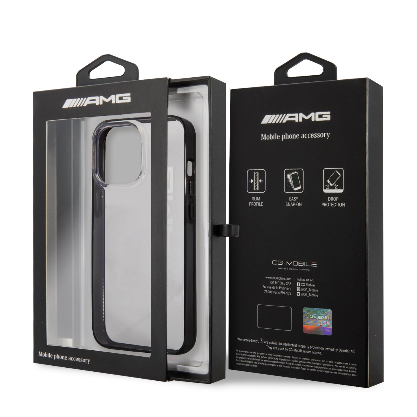 Funda AMG para iPhone 13 Pro Max Transparente - Logo Impreso | Case Original