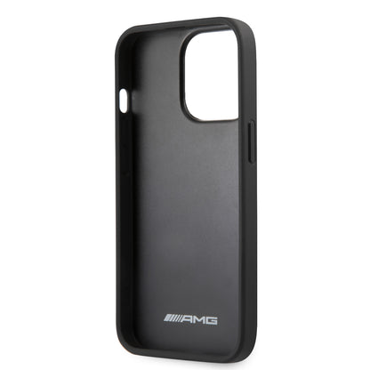 Funda AMG de Piel Perforada para iPhone 13 Pro Max - Negro | Case de Lujo Original