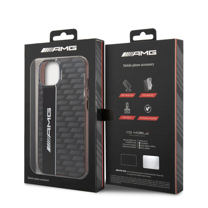 Funda AMG de Fibra de Carbono para iPhone 14 Plus - Negro | Case Original