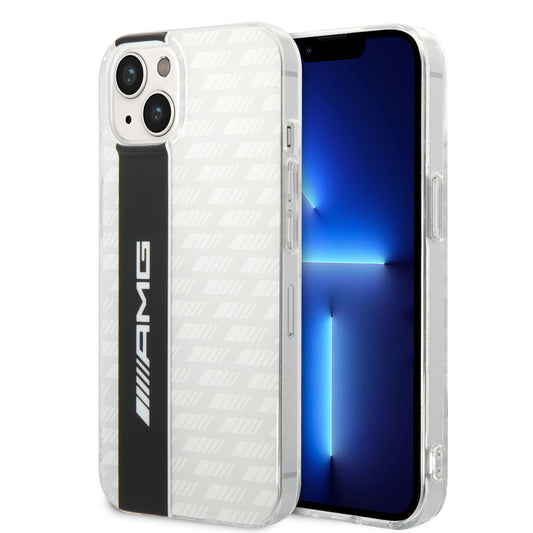 Funda AMG de Fibra de Carbono para iPhone 14 Plus - Blanco | Case Original Mercedes-Benz