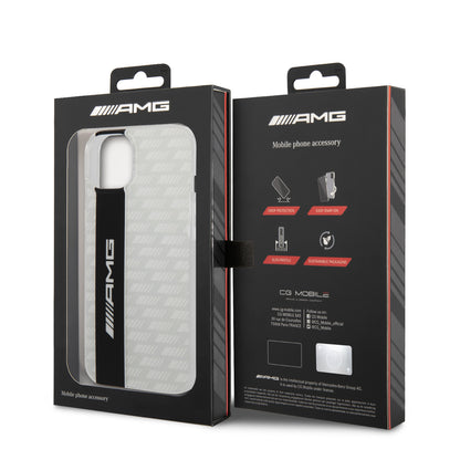 Funda AMG de Fibra de Carbono para iPhone 14 Plus - Blanco | Case Original Mercedes-Benz