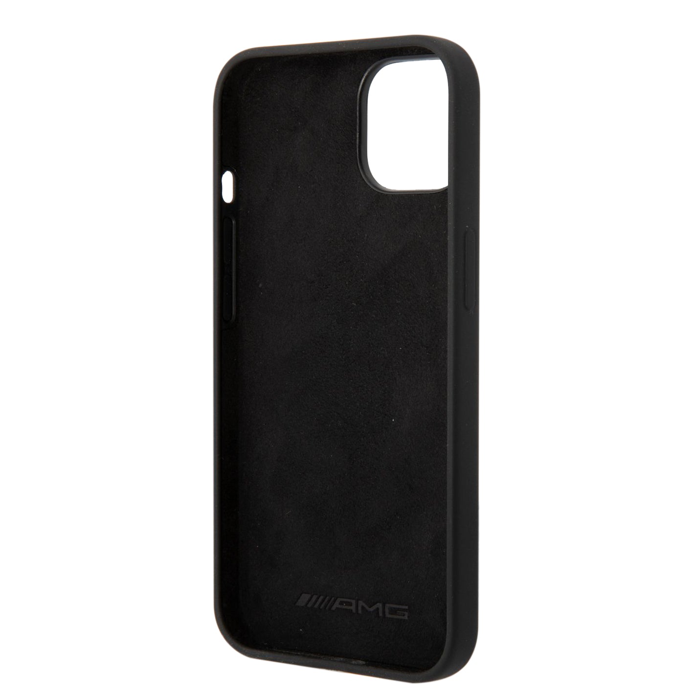 Funda AMG Patrón Bandera para iPhone 14 Plus - Negro | Case Original Mercedes-Benz