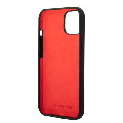 Funda AMG de Silicón con Línea Vertical para iPhone 14 Plus - Negro | Case Original