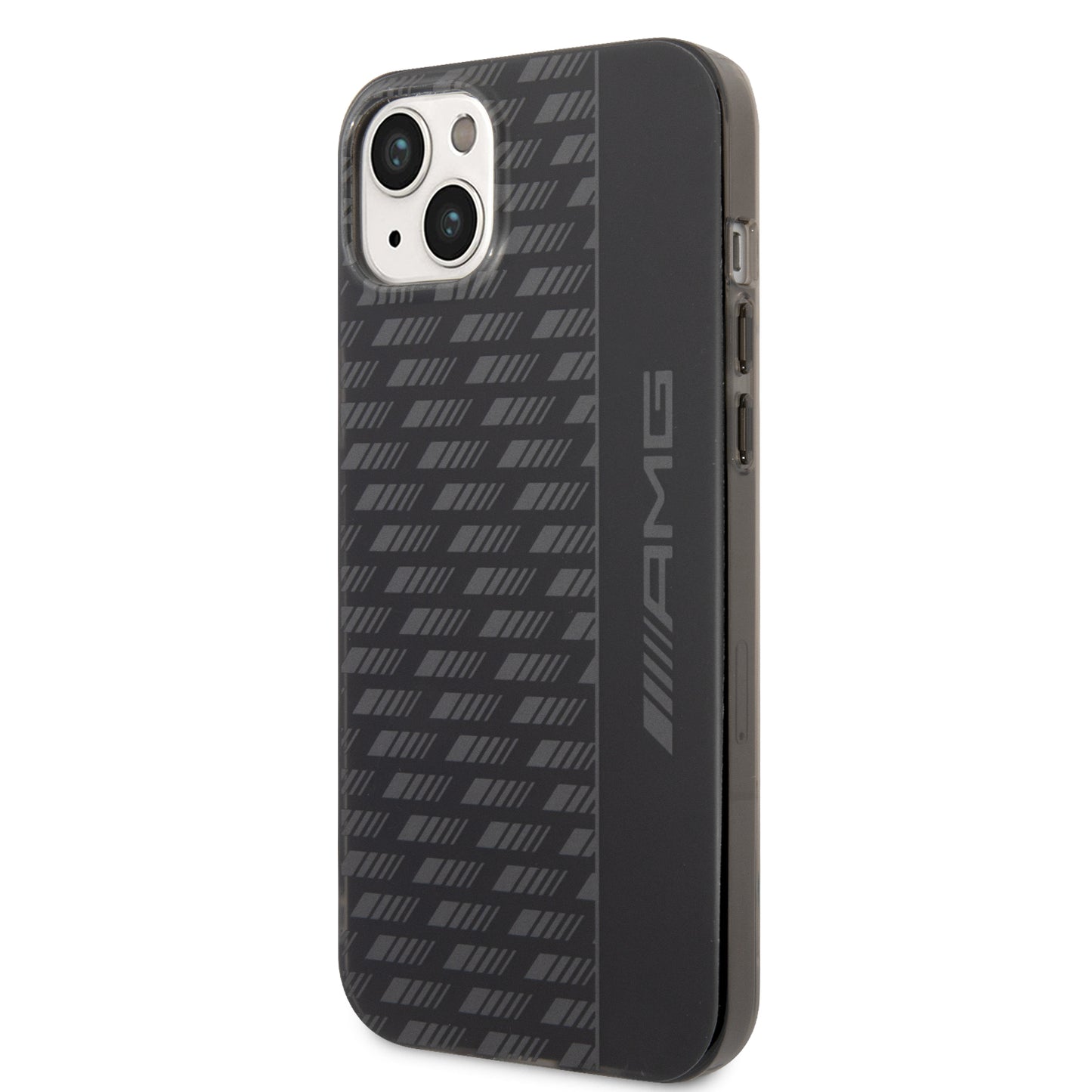 Funda AMG con Patrón Gris para iPhone 14 Plus - Negro | Case Original de Lujo