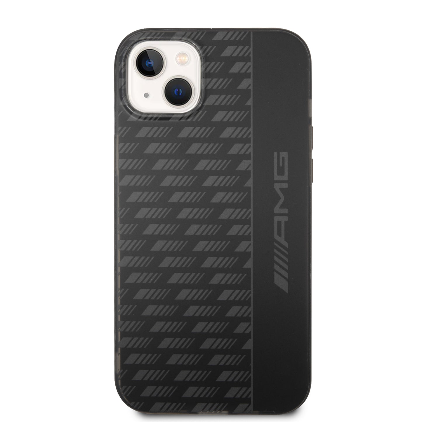 Funda AMG con Patrón Gris para iPhone 14 Plus - Negro | Case Original de Lujo