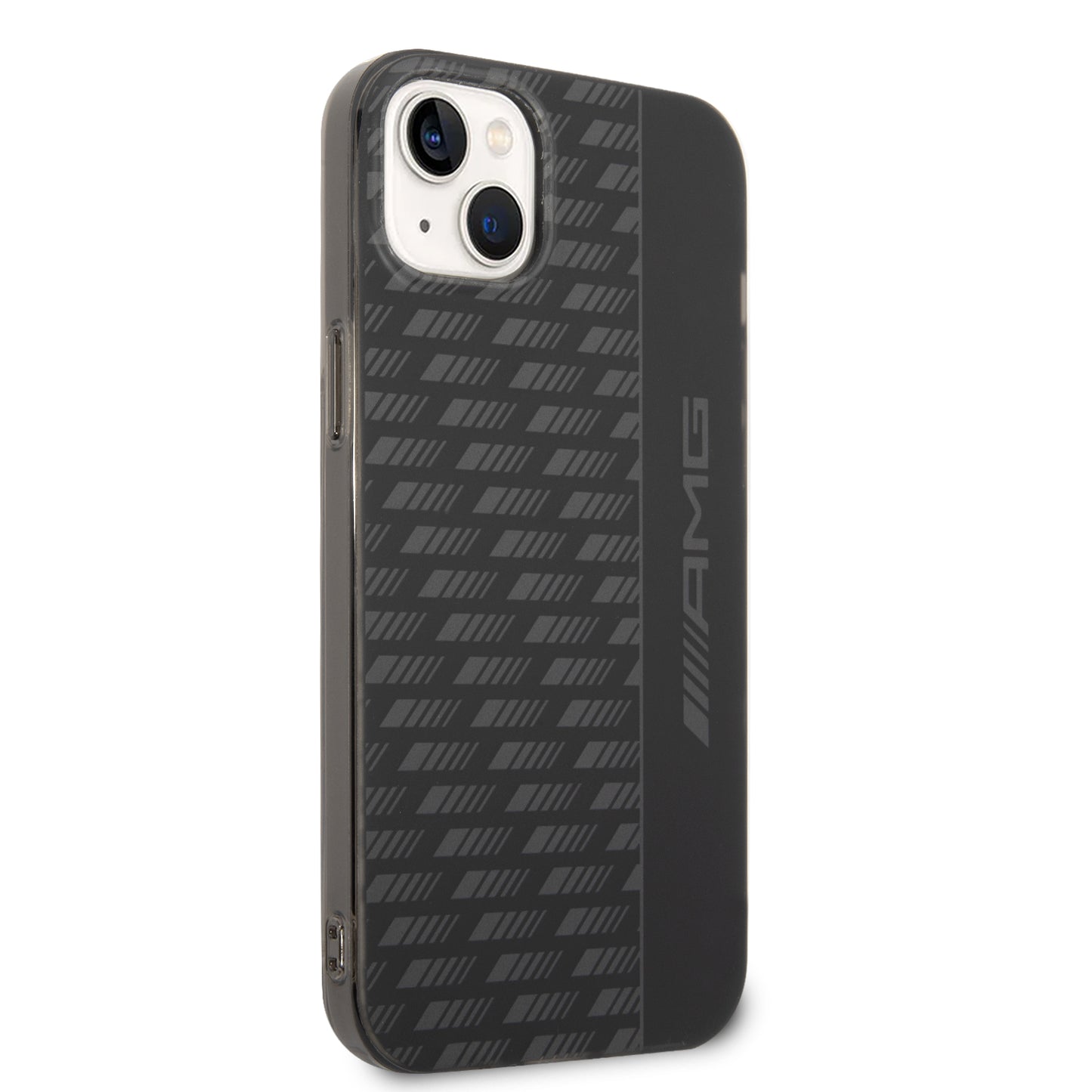 Funda AMG con Patrón Gris para iPhone 14 Plus - Negro | Case Original de Lujo