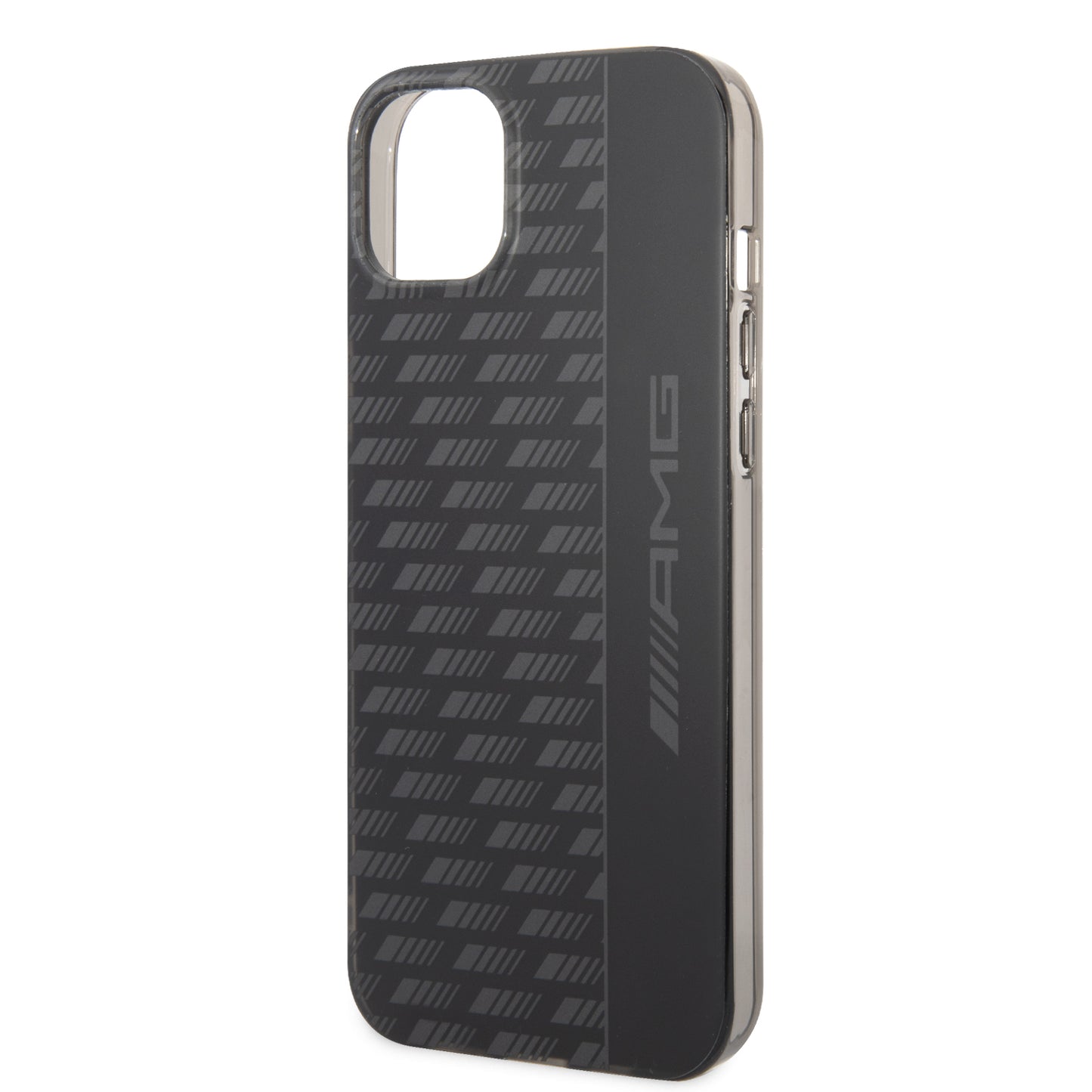 Funda AMG con Patrón Gris para iPhone 14 Plus - Negro | Case Original de Lujo