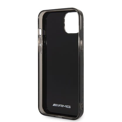 Funda AMG con Patrón Gris para iPhone 14 Plus - Negro | Case Original de Lujo
