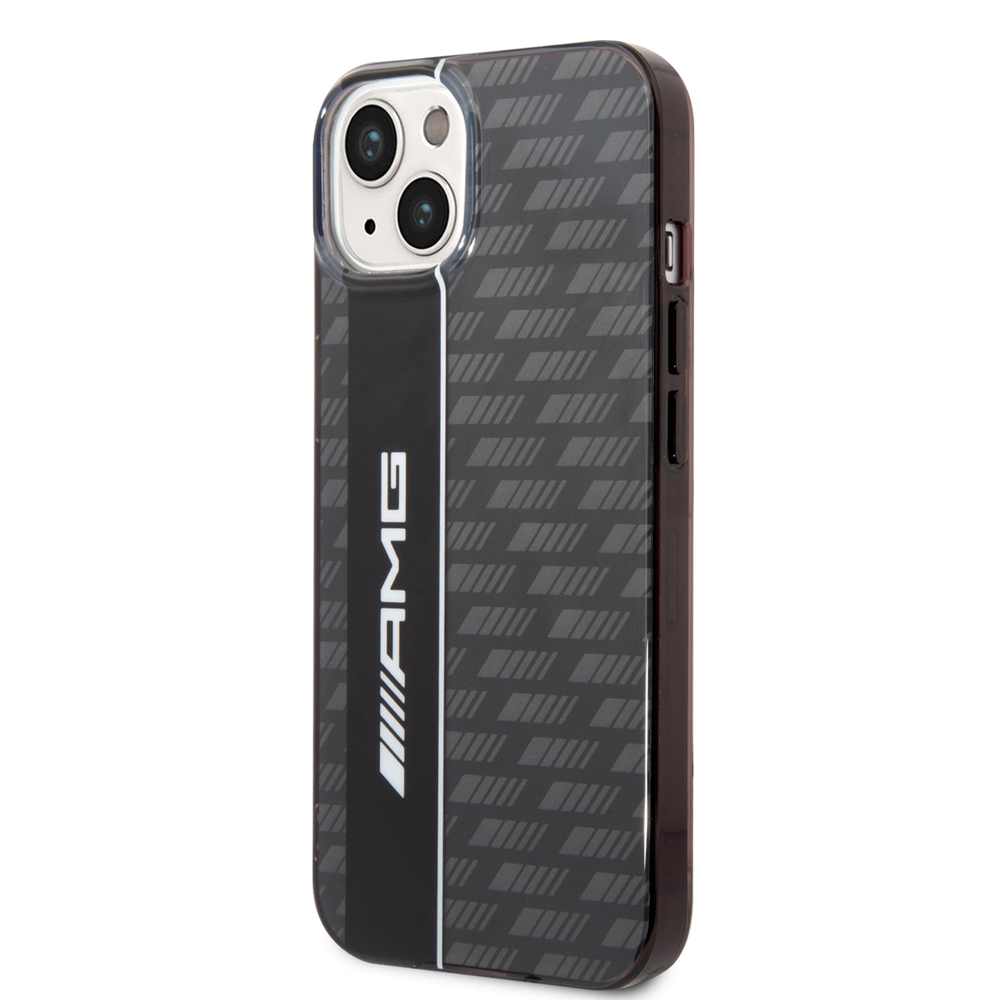 Funda AMG con Patrón Gris para iPhone 14 - Negro | Case Original de Lujo