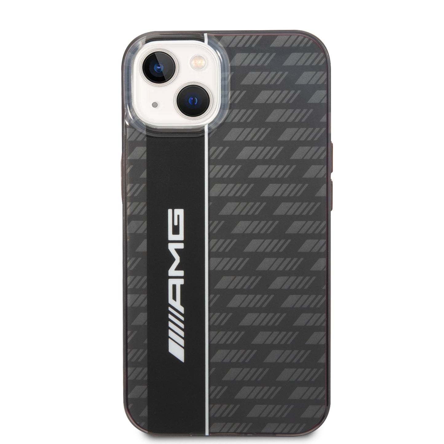 Funda AMG con Patrón Gris para iPhone 14 - Negro | Case Original de Lujo