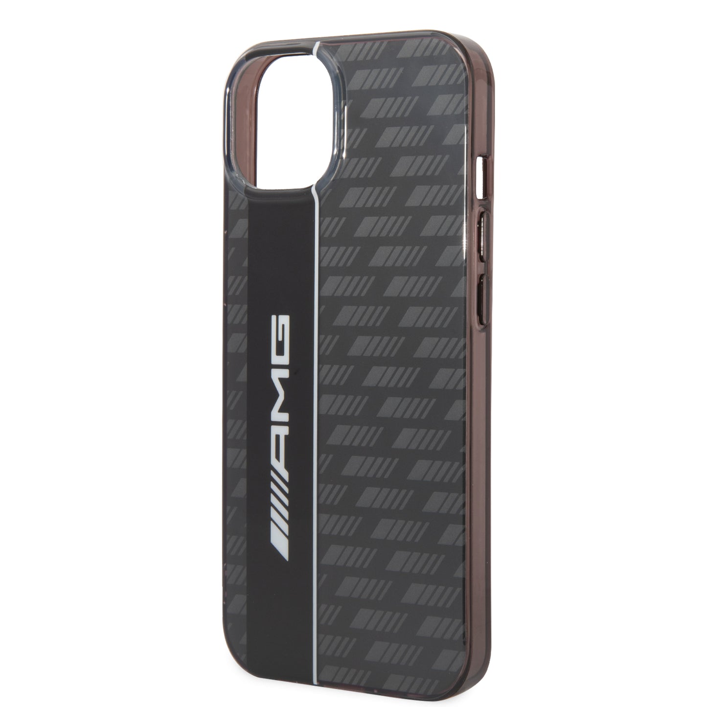 Funda AMG con Patrón Gris para iPhone 14 - Negro | Case Original de Lujo