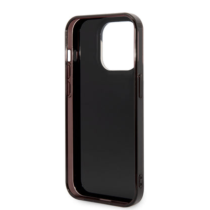 Funda AMG con Patrón Gris para iPhone 14 Pro Max - Negro | Case Original de Lujo