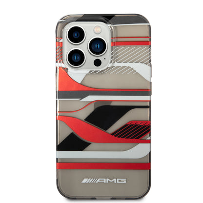 Funda AMG con Gráficos Deportivos para iPhone 14 Pro Max - Negro | Case Original