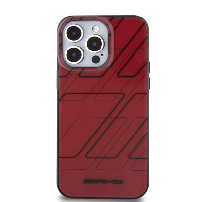 Funda AMG de Lujo para iPhone 15 Pro Max Roja - Patrón de Cuadros | Case Original