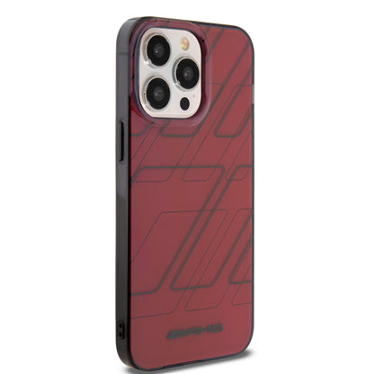 Funda AMG de Lujo para iPhone 15 Pro Max Roja - Patrón de Cuadros | Case Original