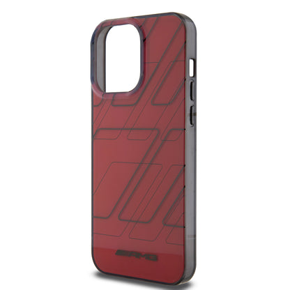 Funda AMG de Lujo para iPhone 15 Pro Max Roja - Patrón de Cuadros | Case Original