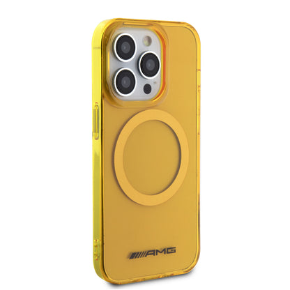 Funda AMG MagSafe para iPhone 15 Pro Amarillo - Case Original de Lujo