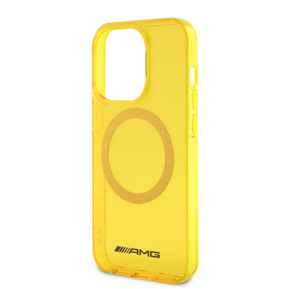 Funda AMG MagSafe para iPhone 15 Pro Amarillo - Case Original de Lujo